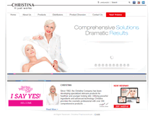 Tablet Screenshot of christina-cosmeceuticals.com